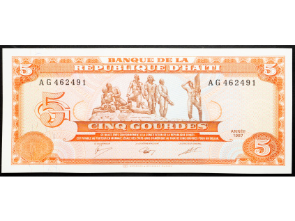 5 Gourdes 1987-B-23157-1