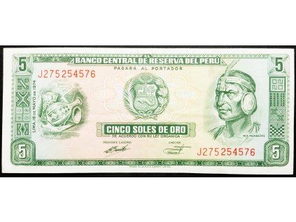 5 Soles de Oro 1974-B-23177-1