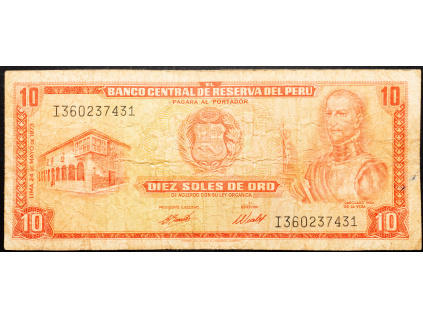 10 Soles de Oro 1973-B-23182-1