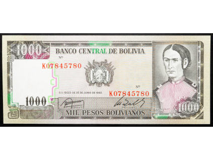 1000 Pesos Bolivianos 1982-B-23480-1