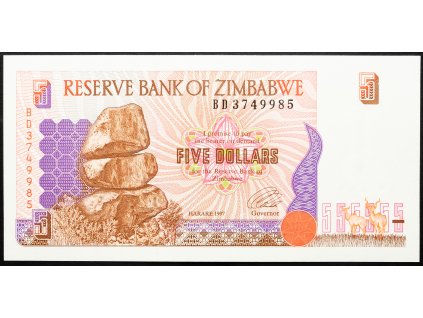 5 Dollars 1997-B-23590-1