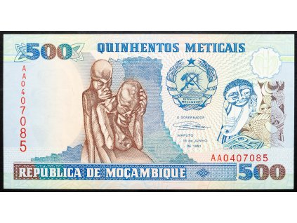 500 Meticais 1991-B-23601-1