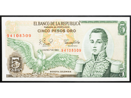 5 Pesos Oro 1980-B-23917-1