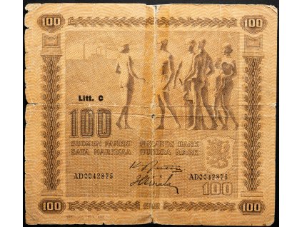 100 Markkaa 1922-B-26159-1
