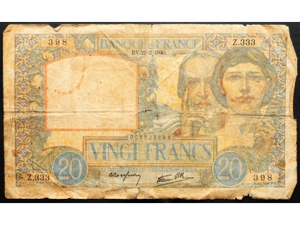 20 Francs 1940-B-25867-1