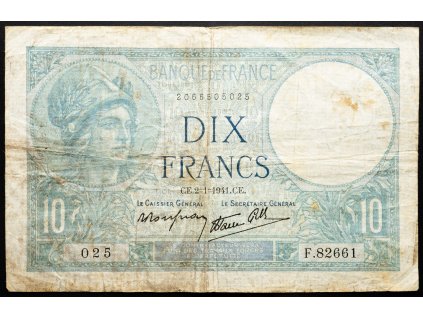 10 Francs 1941-B-26835-1