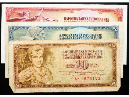 10, 50, 100 Dinara 1968, 1981, 1978-B-24659-1