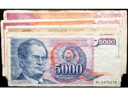 5000, 20000, 100000 Dinara 1985, 1987, 1989-B-24511-1