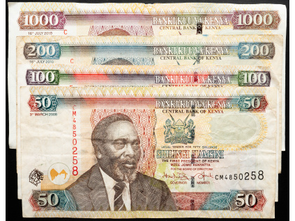 50, 100, 200, 1000 Shilingi 2008, 2010, 2010, 2010-B-25176-1