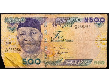 500 Naira 2001-B-25158-1