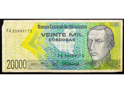 20000 Cordobas 1989-B-24726-1