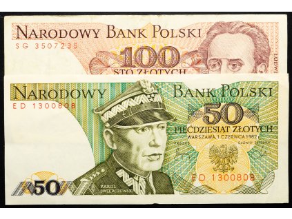 50, 100 Zlotych 1982, 1986-B-24434-1