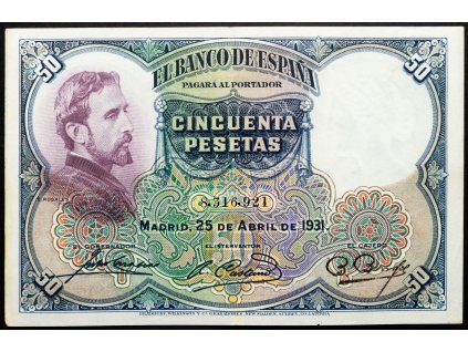 50 Pesetas 1931-B-25625-1