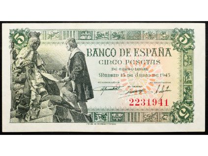 5 Pesetas 1945-B-25620-1