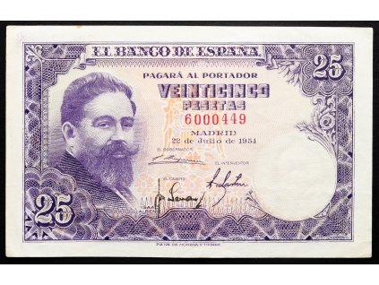 25 Pesetas 1954-B-25623-1