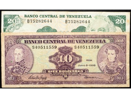 10, 20 Bolivares 1995-B-24773-1