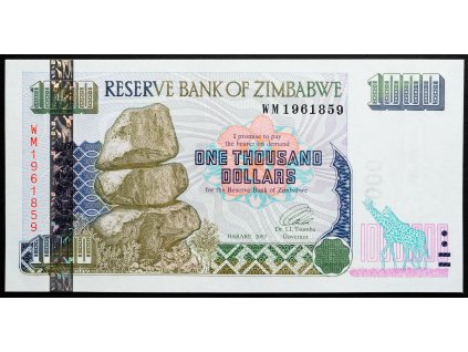 1000 Dollars 2003-B-26300-1