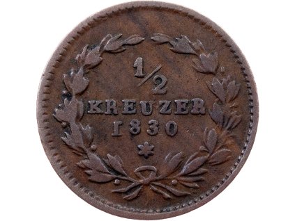 1/2 Krejcar 1830-E-11417-1