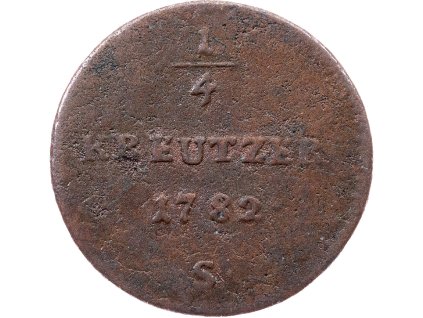 1/4 Krejcar 1782-E-11501-1