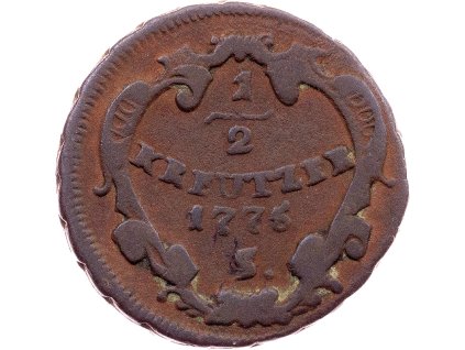 1/2 Krejcar 1775-E-11519-1