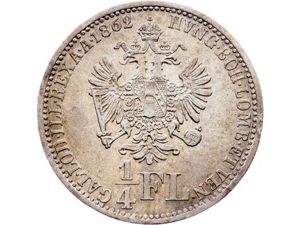 1/4 Zlatník 1862-E-11578-1