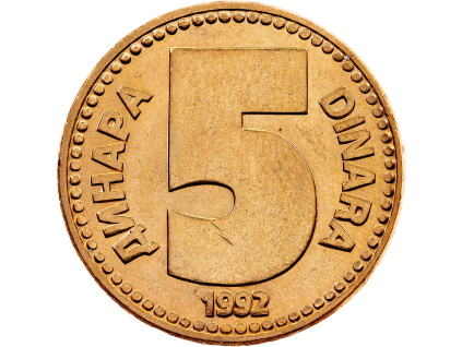 5 Dinara 1992-E-12311-1