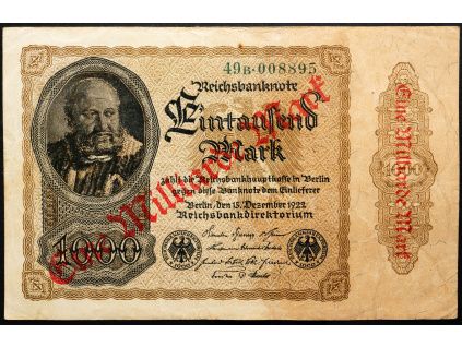 1000000000 Mark 1922-B-27118-1
