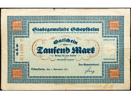 1000 Mark 1922-B-27315-1