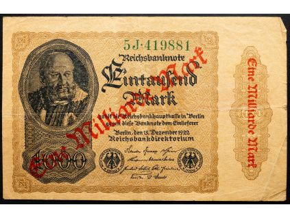 1000000000 Mark 1922-B-27525-1