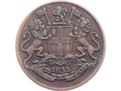 1/4 Anna 1835-E-12677-1