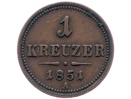 1 Krejcar 1851-E-1889-1