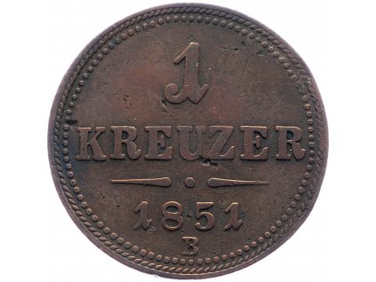 1 Krejcar 1851-E-1905-1