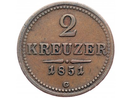 2 Krejcar 1851-E-3217-1