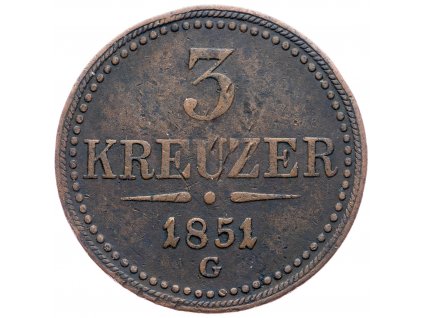 3 Krejcar 1851-E-3224-1