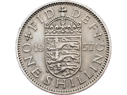 One Shilling 1957-E-5531-1