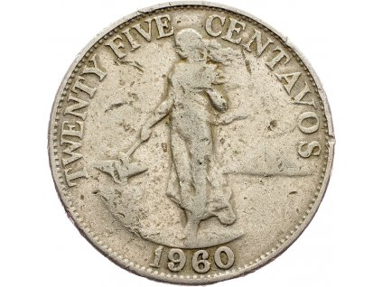 25 Centavos 1960-E-5909-1