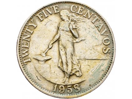 25 Centavos 1958-E-6012-1