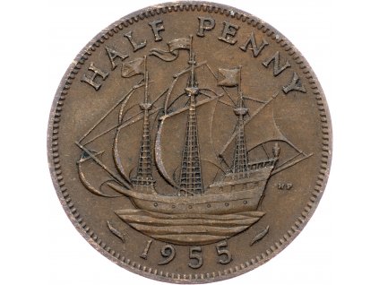 1/2 Penny 1955-E-6572-1