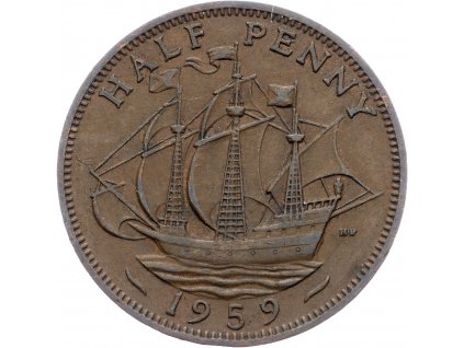 1/2 Penny 1959-E-6575-1