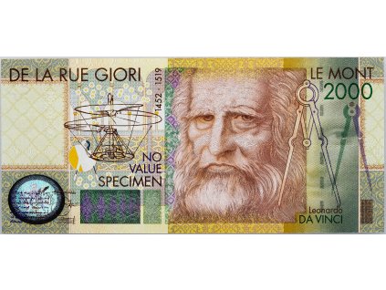 Fantasy bankovka, Leonardo Da Vinci-B-19-1