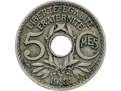 5 Centimes 1921-E-7383-1