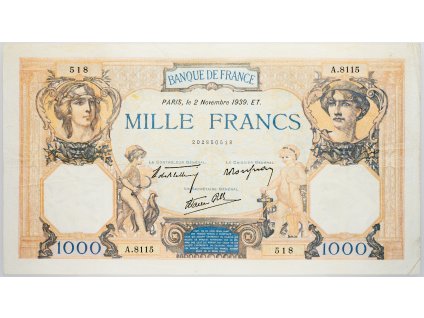 1000 Francs 1939-B-319-1