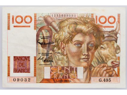 100 Francs 1952-B-443-1