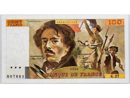 100 Francs 1980-B-457-1