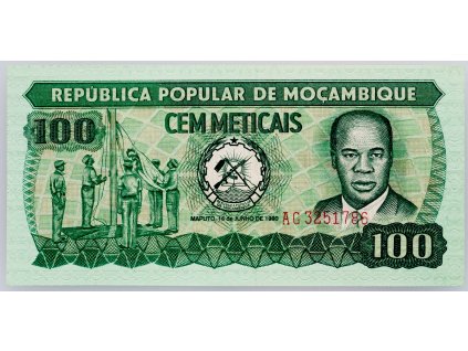 100 Meticais 1980-B-620-1