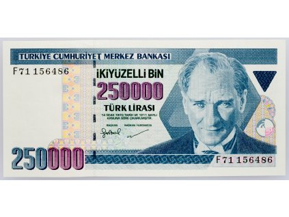 250000 Lira 1998-2001-B-1167-1