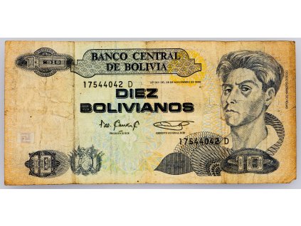 10 Bolivianos 1986-B-1665-1