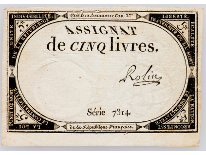 5 Livres  1793-B-2014-1