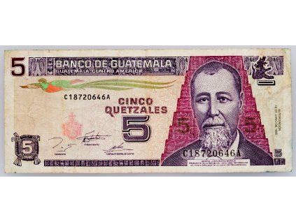 5 Quetzales 1995-B-1810-1
