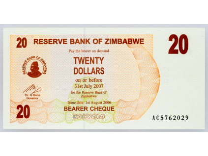 20 Dollars 2006-B-2426-1